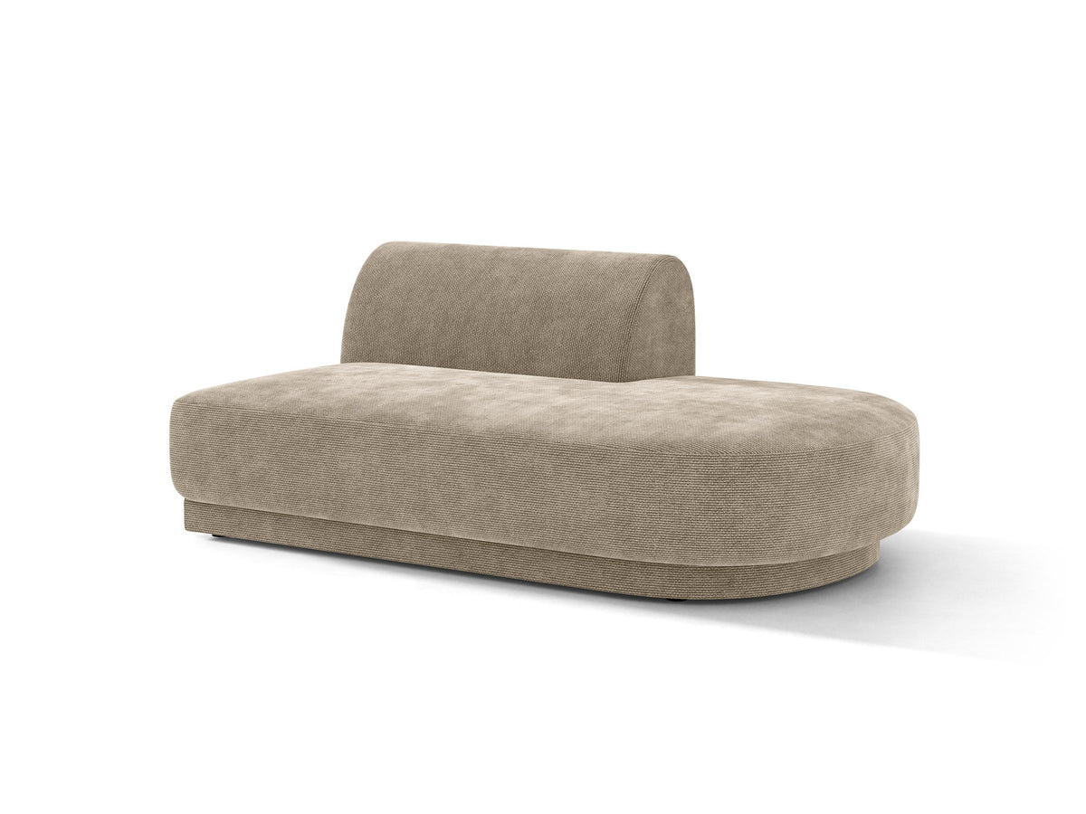 Miley Sitting Module Open rechts 2 Sitzer in Beige-Haga präsentiert im Onlineshop von KAQTU Design AG. Modulares Sofa ist von Micadoni