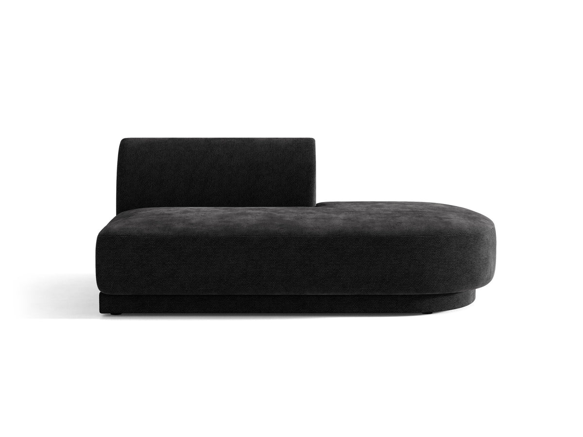 Miley Sitting Module Open rechts 2 Sitzer in Black-Haga präsentiert im Onlineshop von KAQTU Design AG. Modulares Sofa ist von Micadoni