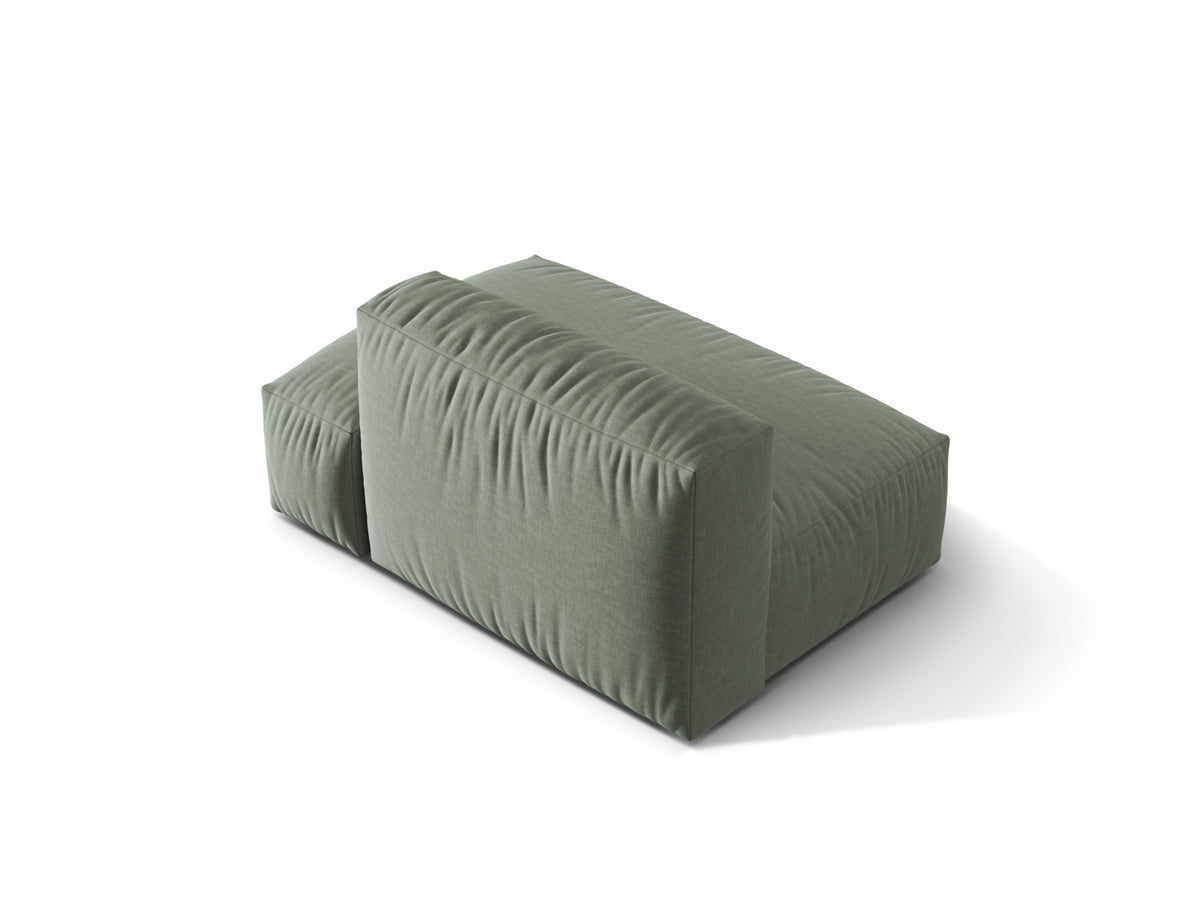 Martina Sofa rechts 2 Sitzer in Moss Green-Boston präsentiert im Onlineshop von KAQTU Design AG. L-Sofa rechts ist von Micadoni