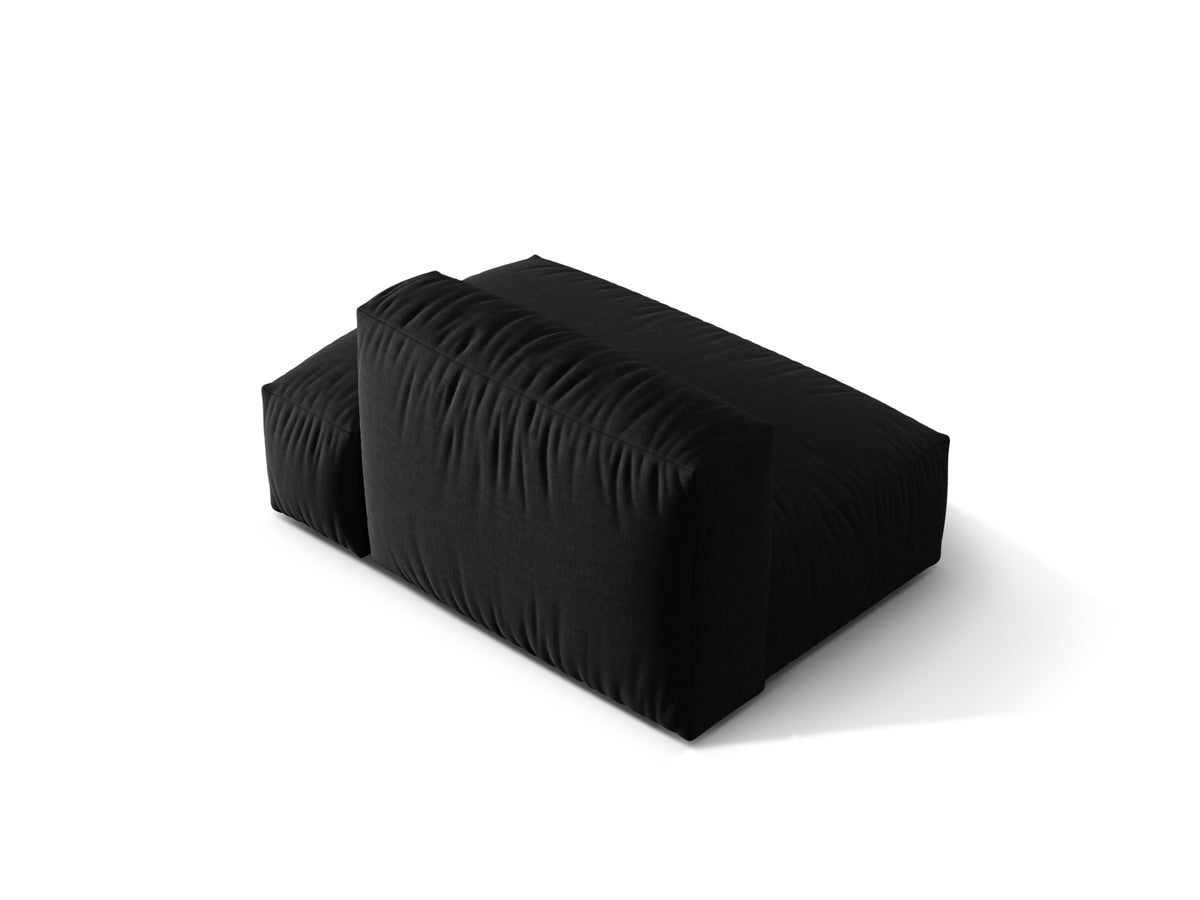 Martina Sofa rechts 2 Sitzer in Black-Boston präsentiert im Onlineshop von KAQTU Design AG. L-Sofa rechts ist von Micadoni