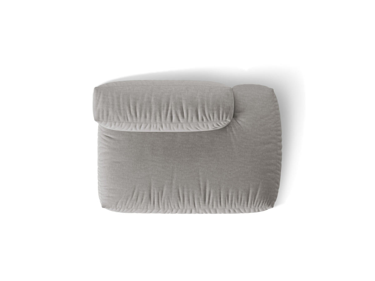 Martina Sofa rechts 2 Sitzer in Light Grey-Boston präsentiert im Onlineshop von KAQTU Design AG. L-Sofa rechts ist von Micadoni