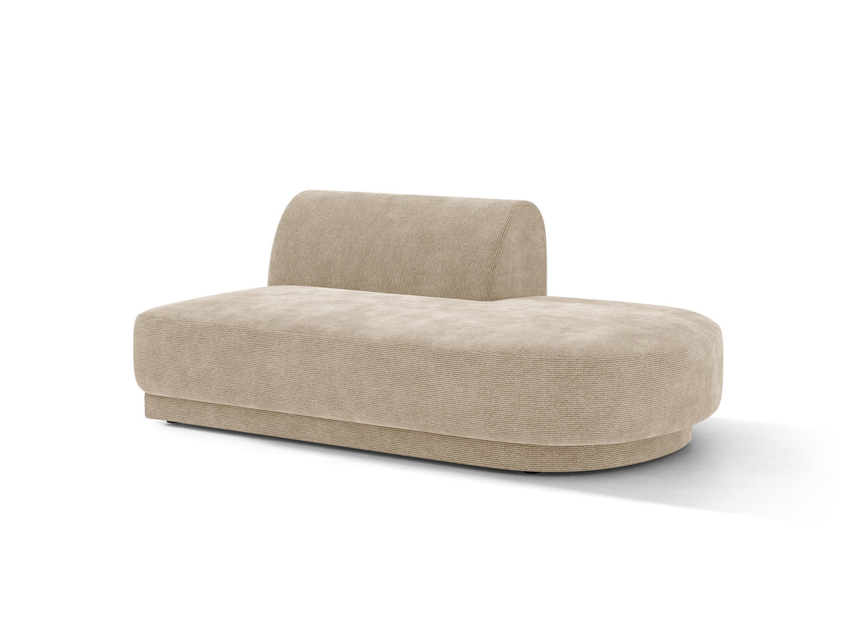 Miley Sitting Module Open rechts 2 Sitzer in Beige-Eden präsentiert im Onlineshop von KAQTU Design AG. Modulares Sofa ist von Micadoni