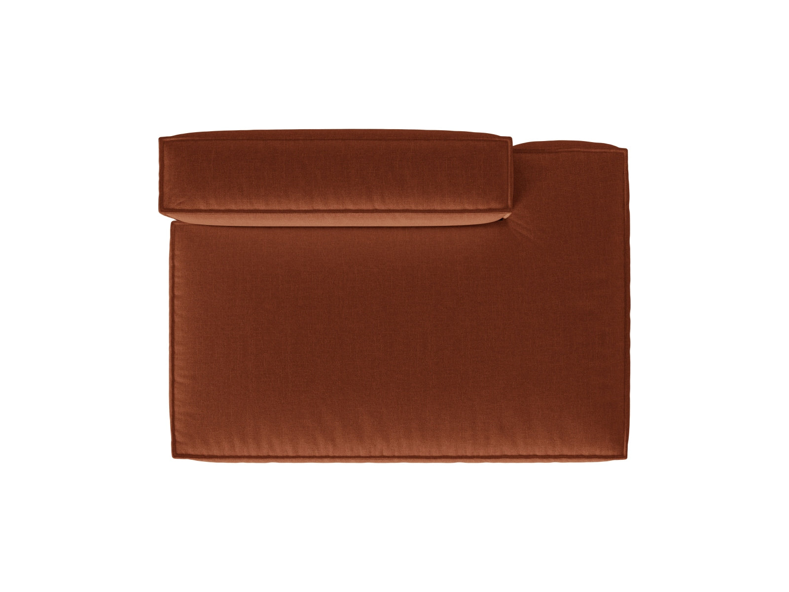 Nuria Modular Sofa rechts 3 Sitzer in Brick präsentiert im Onlineshop von KAQTU Design AG. Modulares Sofa ist von Micadoni