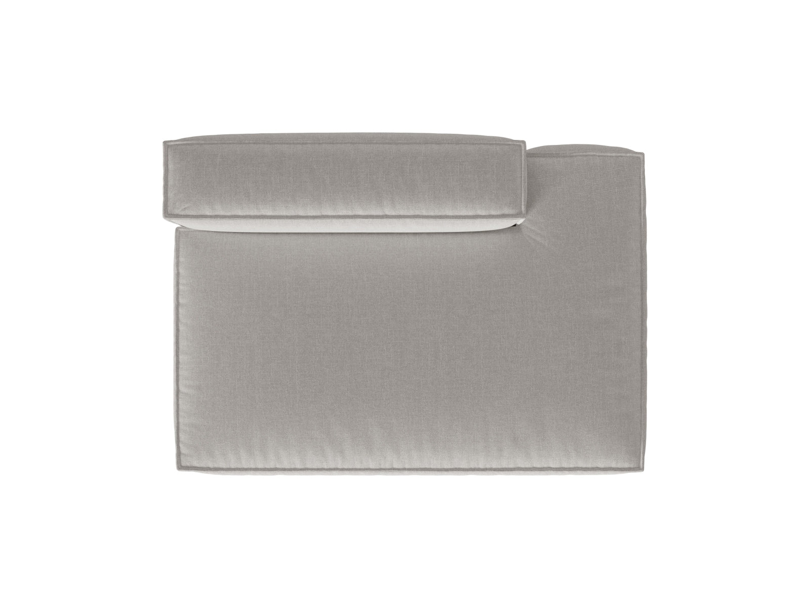 Nuria Modular Sofa rechts 3 Sitzer in Light Grey präsentiert im Onlineshop von KAQTU Design AG. Modulares Sofa ist von Micadoni