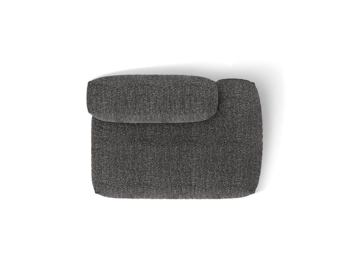 2-Sitzer Rechtssofa Martina in Anthracite-Monet präsentiert im Onlineshop von KAQTU Design AG. Modulares Sofa ist von Micadoni