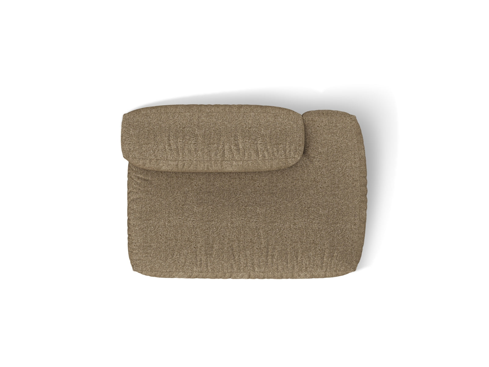 Stylisches 2-Sitzer Sofa Martina in warmem Cappuccino, perfekt für kreative Raumgestaltungen und komfortable Entspannung.