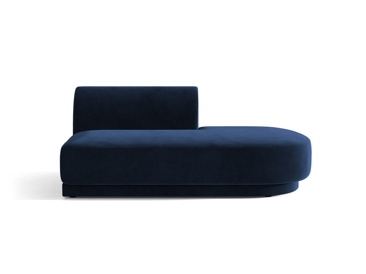 Miley Sitting Module Open rechts 2 Sitzer in Royal Blue-Bluvel präsentiert im Onlineshop von KAQTU Design AG. Modulares Sofa ist von Micadoni