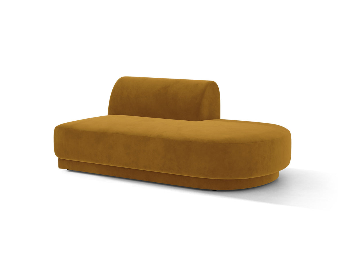 Miley Sitting Module Open rechts 2 Sitzer in Yellow-Bluvel präsentiert im Onlineshop von KAQTU Design AG. Modulares Sofa ist von Micadoni