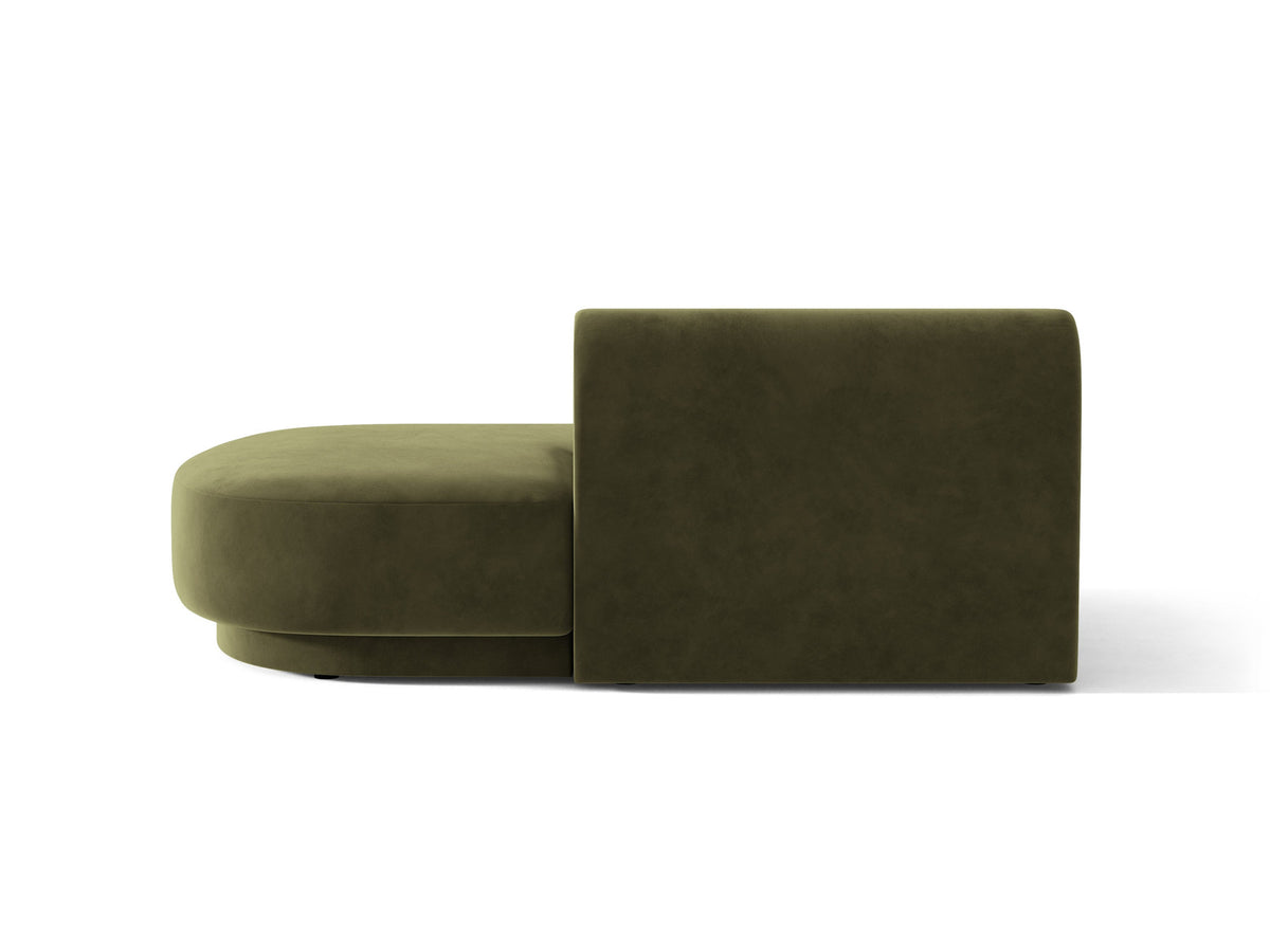 Miley Sitting Module Open rechts 2 Sitzer in Green-Bluvel präsentiert im Onlineshop von KAQTU Design AG. Modulares Sofa ist von Micadoni
