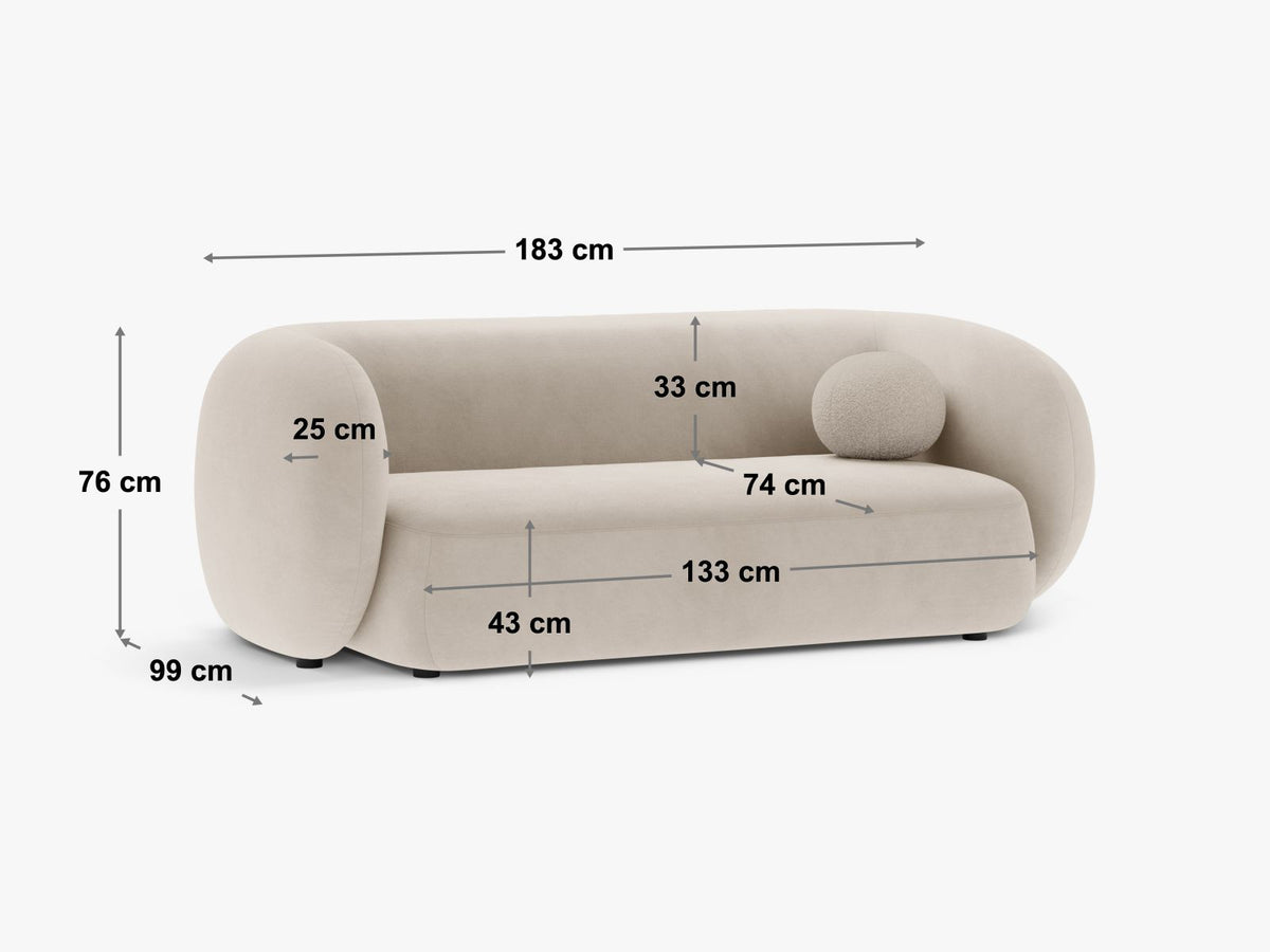 2-Sitzer Modular Sofa Kate in Brown-Baloo präsentiert im Onlineshop von KAQTU Design AG. 2er Sofa ist von Micadoni