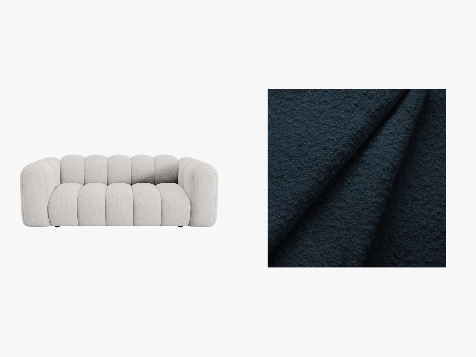 Lupine Sofa 2 Sitzer in Dark Blue-Baloo präsentiert im Onlineshop von KAQTU Design AG. 2er Sofa ist von Micadoni