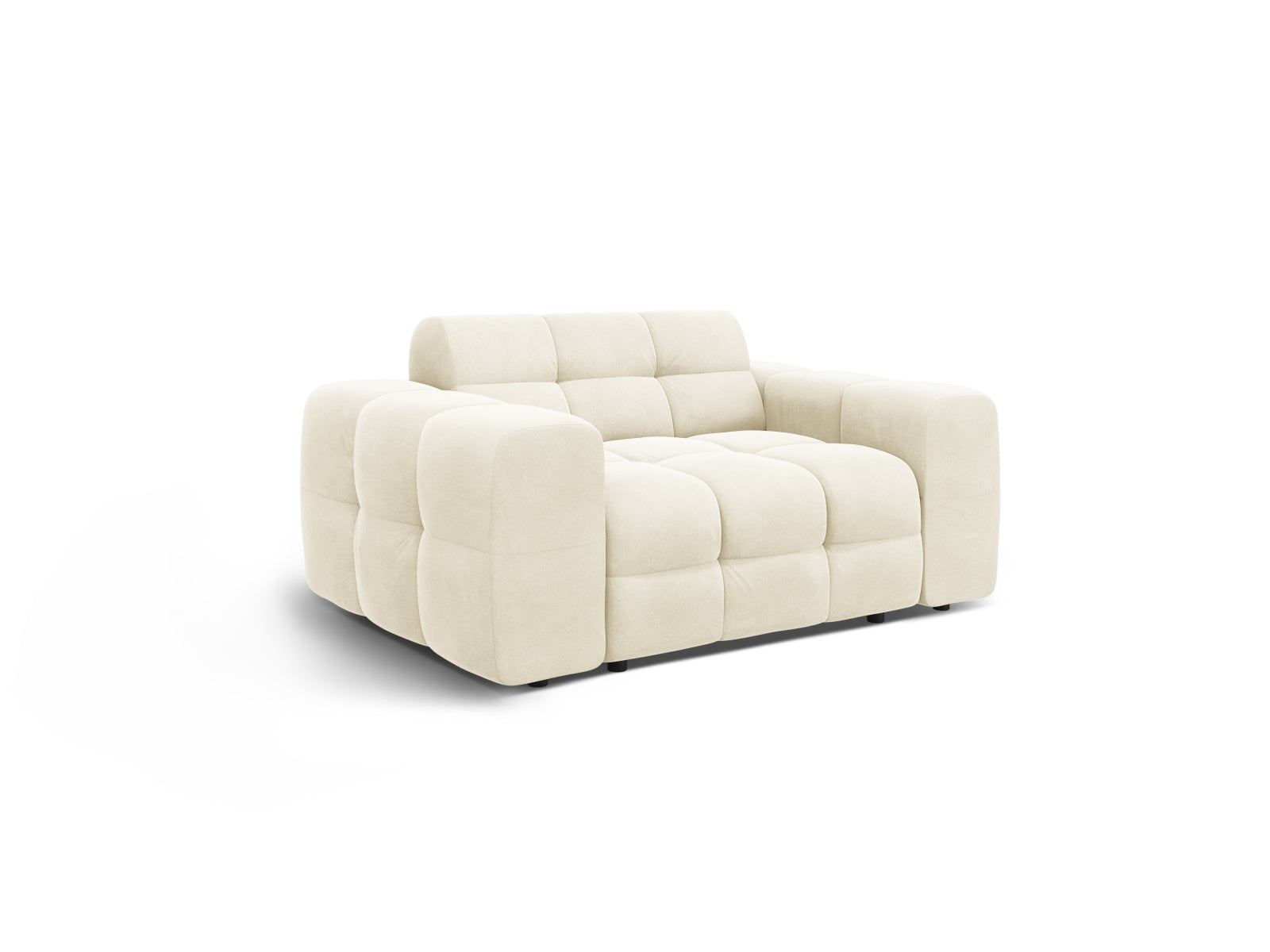 Kendal Velour Sofa 2 Sitzer in Ivory präsentiert im Onlineshop von KAQTU Design AG. 2er Sofa ist von Micadoni