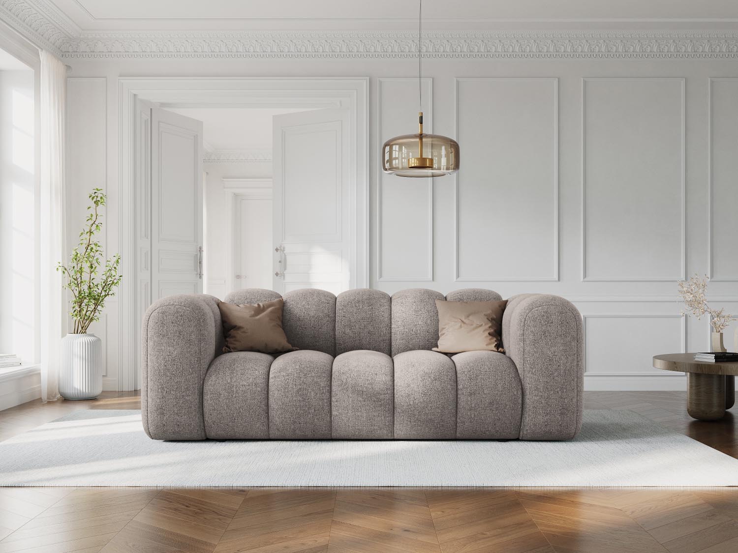 Lupine Sofa 2 Sitzer in Beige präsentiert im Onlineshop von KAQTU Design AG. 2er Sofa ist von Micadoni