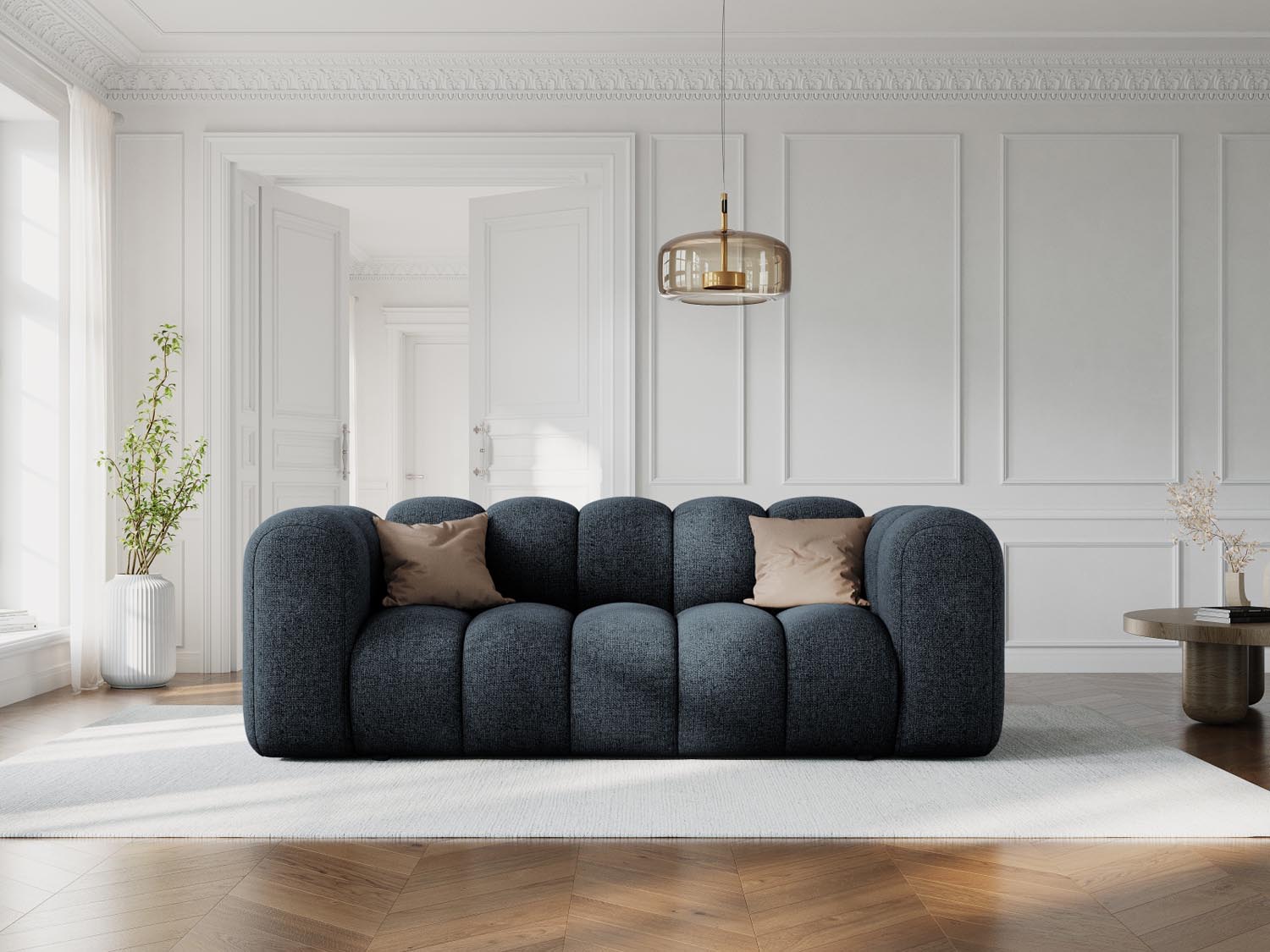 Lupine Sofa 2 Sitzer in Royal Blue präsentiert im Onlineshop von KAQTU Design AG. 2er Sofa ist von Micadoni