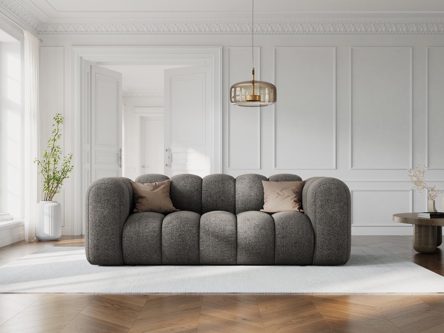 Lupine Sofa 2 Sitzer in Grey präsentiert im Onlineshop von KAQTU Design AG. 2er Sofa ist von Micadoni