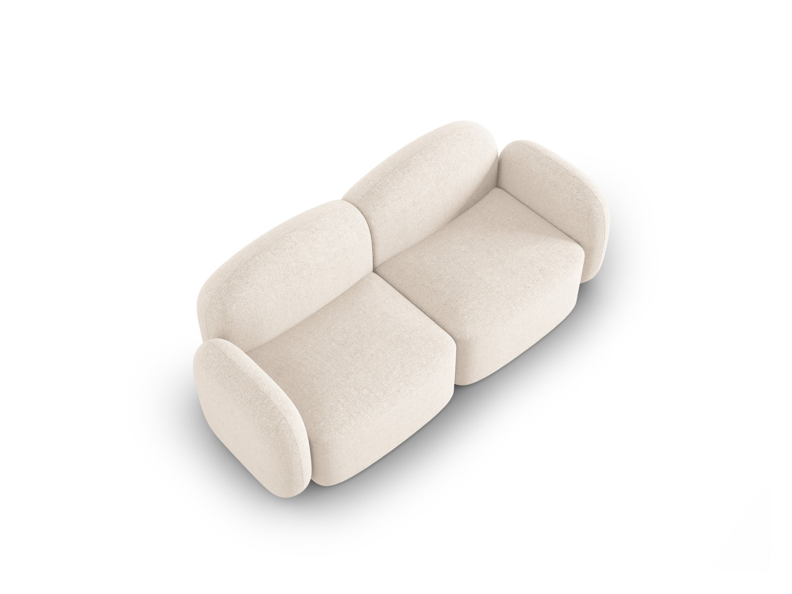 Blair Sofa 2 Sitzer in Light Beige Melange präsentiert im Onlineshop von KAQTU Design AG. Sofa ist von Micadoni