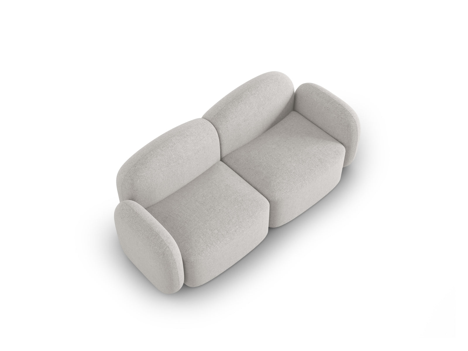 Blair Sofa 2 Sitzer in Silver Melange präsentiert im Onlineshop von KAQTU Design AG. Sofa ist von Micadoni
