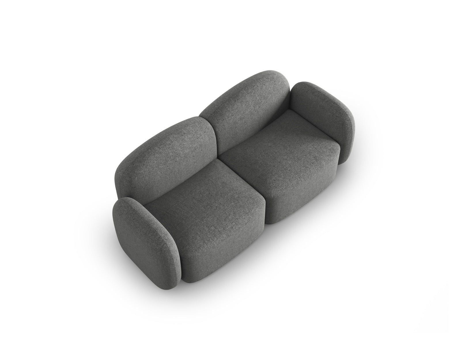 Blair Sofa 2 Sitzer in Dark Grey Melange präsentiert im Onlineshop von KAQTU Design AG. Sofa ist von Micadoni