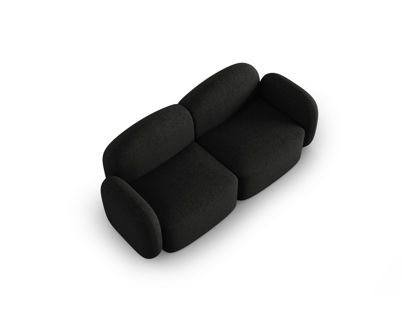 Blair Sofa 2 Sitzer in Black Melange präsentiert im Onlineshop von KAQTU Design AG. Sofa ist von Micadoni