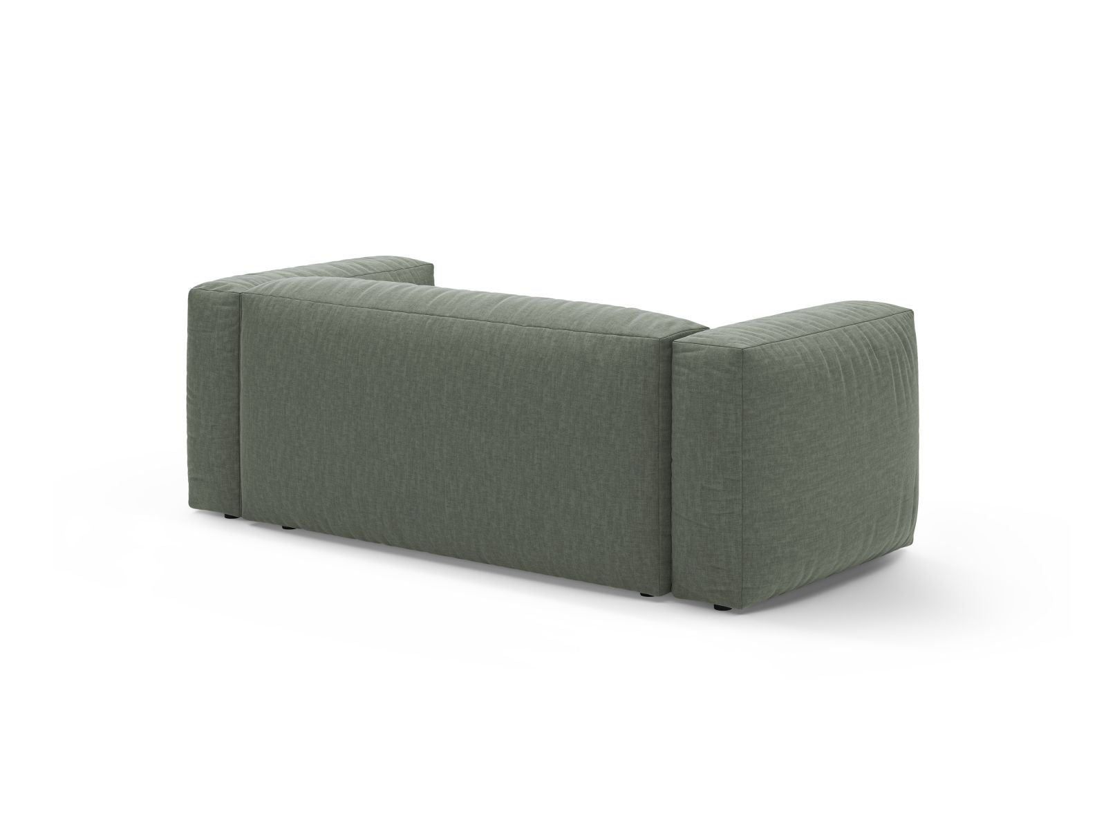 Elegantes 2-Sitzer Sofa Martina in luxuriösem Moss Green, ideal für moderne Wohnräume und gemütliche Abende zu zweit.