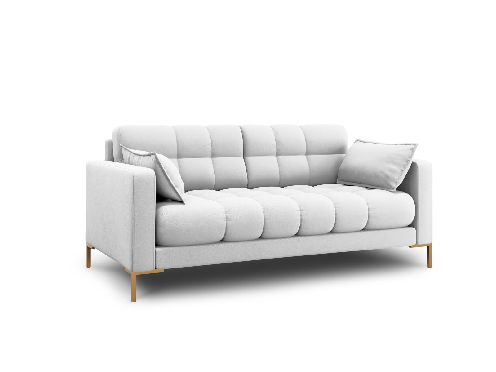 Mamaia Sofa 2 Sitzer in Light Grey/Gold präsentiert im Onlineshop von KAQTU Design AG. 2er Sofa ist von Micadoni