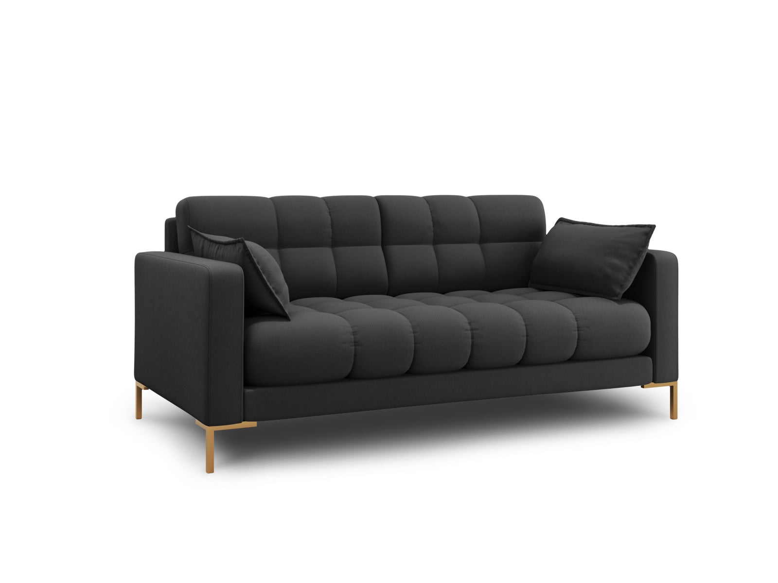 Mamaia Sofa 2 Sitzer in Dark Grey/Gold präsentiert im Onlineshop von KAQTU Design AG. 2er Sofa ist von Micadoni