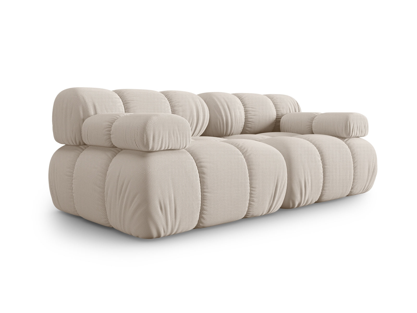 Elegantes Bellis 2-Sitzer Sofa in Light Beige, modulare Gestaltung für vielseitige Wohnräume, erhältlich bei KAQTU Design AG.