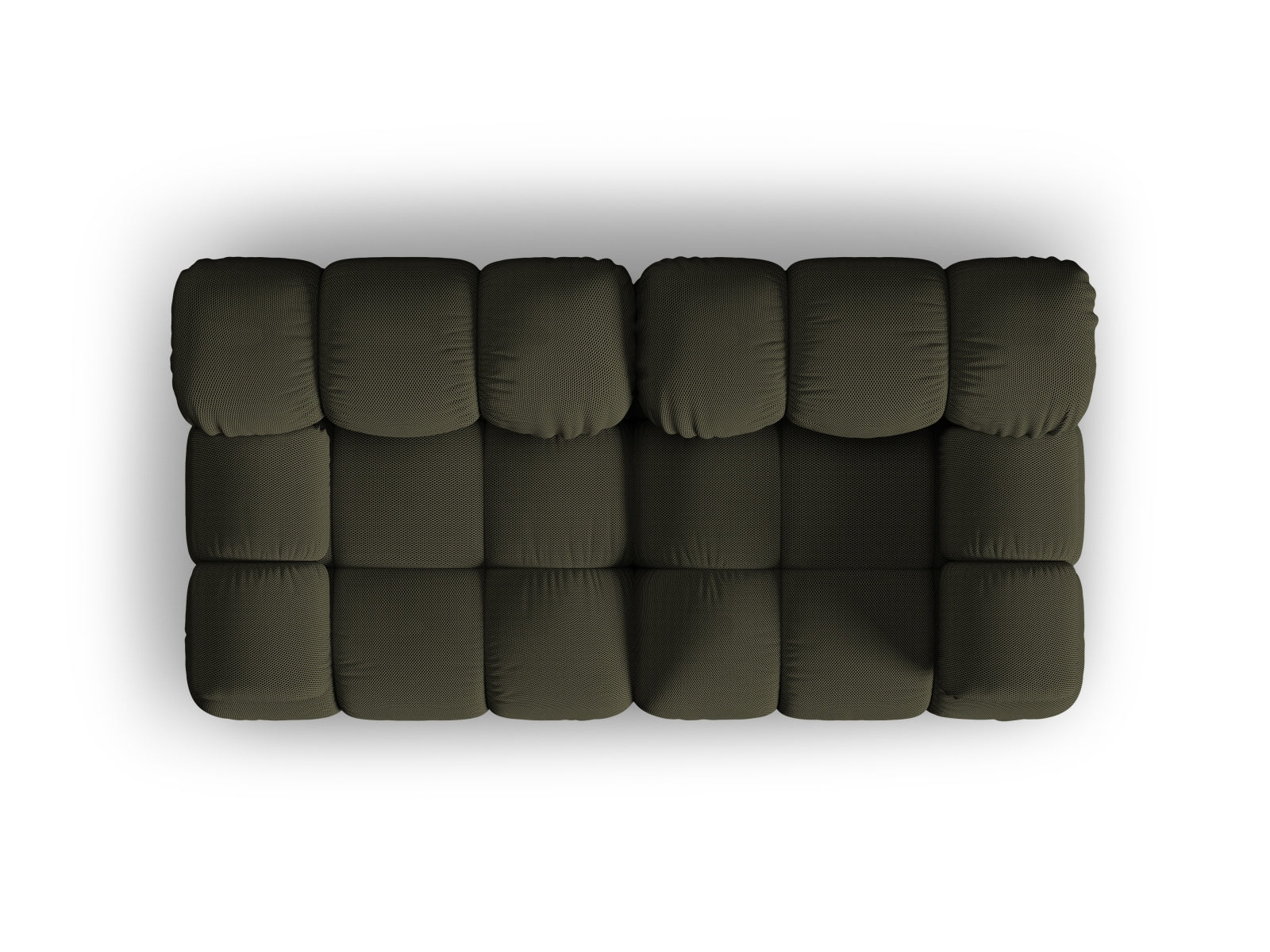 Modulares Bellis 2-Sitzer Sofa in Amazon Green-Sonic, perfekt für moderne Wohnkonzepte. Hochwertige Verarbeitung von Micadoni.