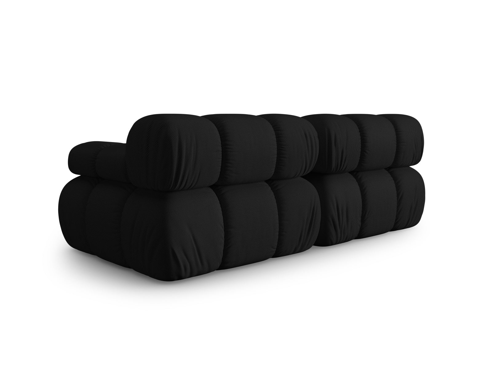 Elegantes Bellis 2-Sitzer Sofa in Schwarz, 94 cm, vielseitig und anpassbar, ideal für stilvolle Wohnräume von Micadoni.