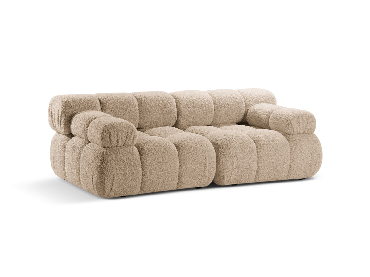 Bellis Boucle modulares Sofa 2 Sitzer 94cm in Sand-Rolf präsentiert im Onlineshop von KAQTU Design AG. 3er Sofa ist von Micadoni