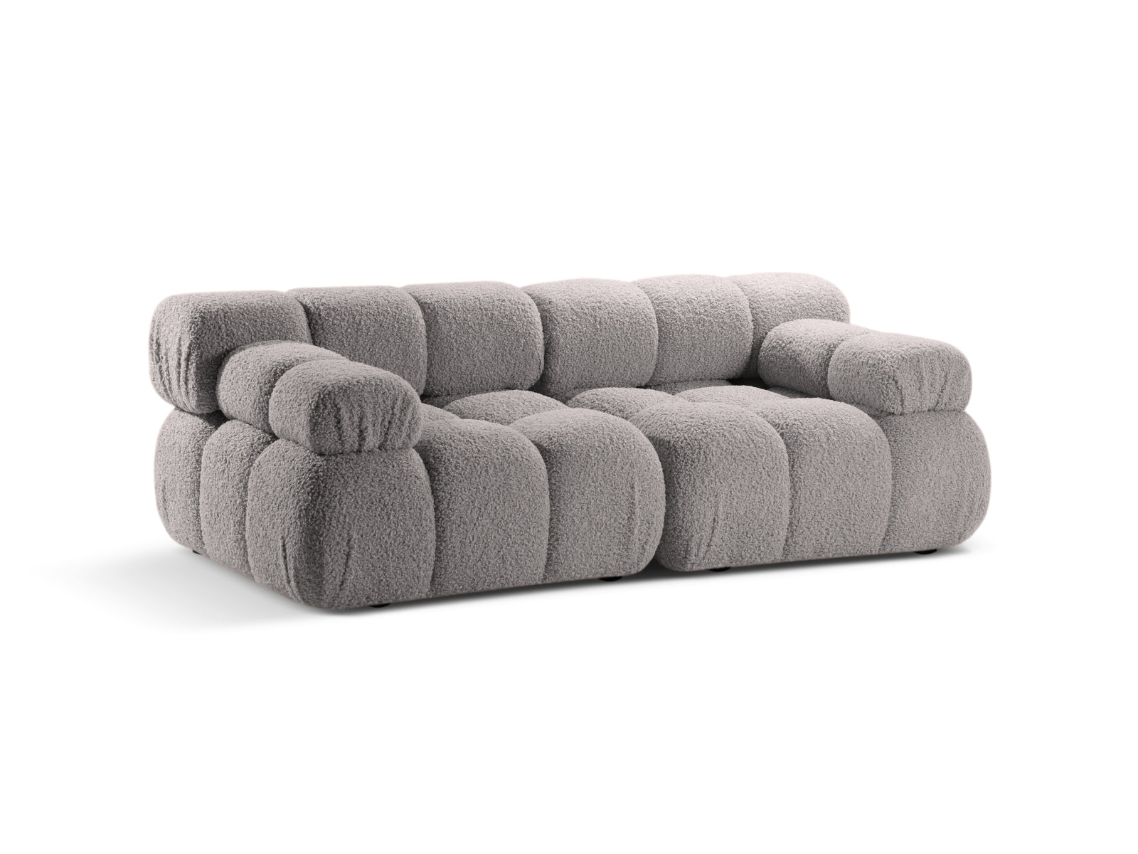 Bellis Boucle modulares Sofa 2 Sitzer 94cm in Light Grey präsentiert im Onlineshop von KAQTU Design AG. 3er Sofa ist von Micadoni