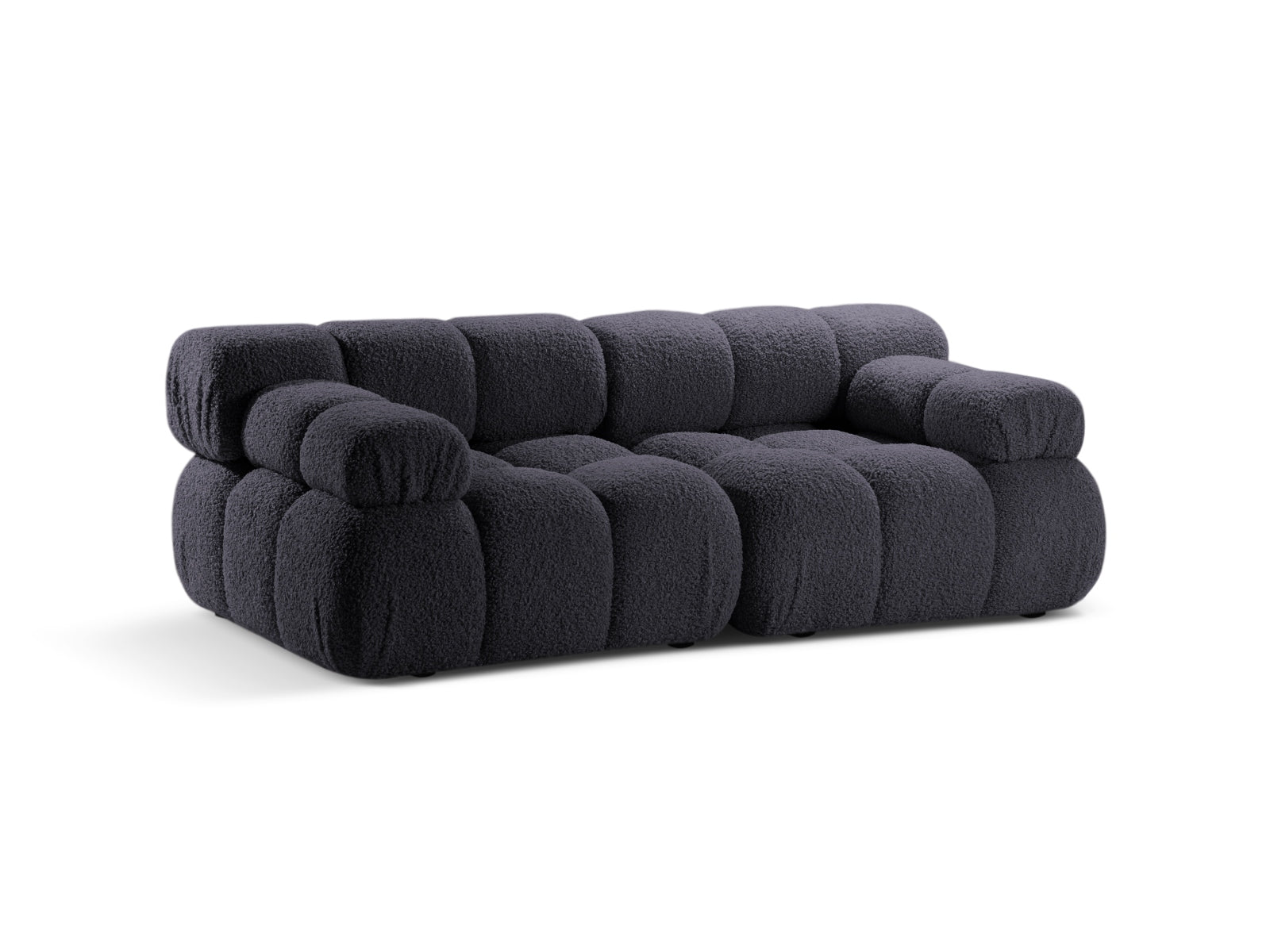 Bellis Boucle modulares Sofa 2 Sitzer 94cm in Graphite präsentiert im Onlineshop von KAQTU Design AG. 3er Sofa ist von Micadoni