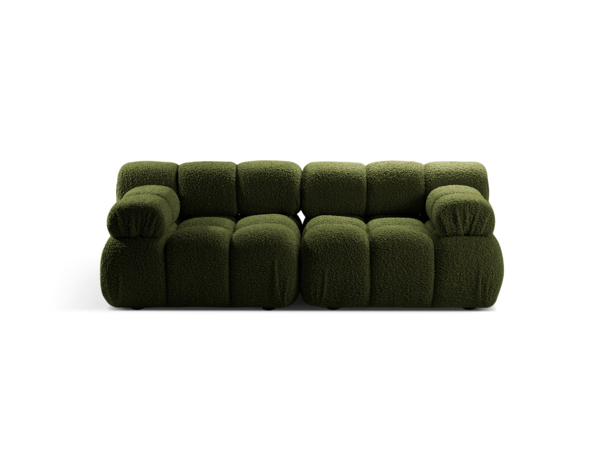 Bellis Boucle modulares Sofa 2 Sitzer 94cm in Green-Rolf präsentiert im Onlineshop von KAQTU Design AG. 3er Sofa ist von Micadoni