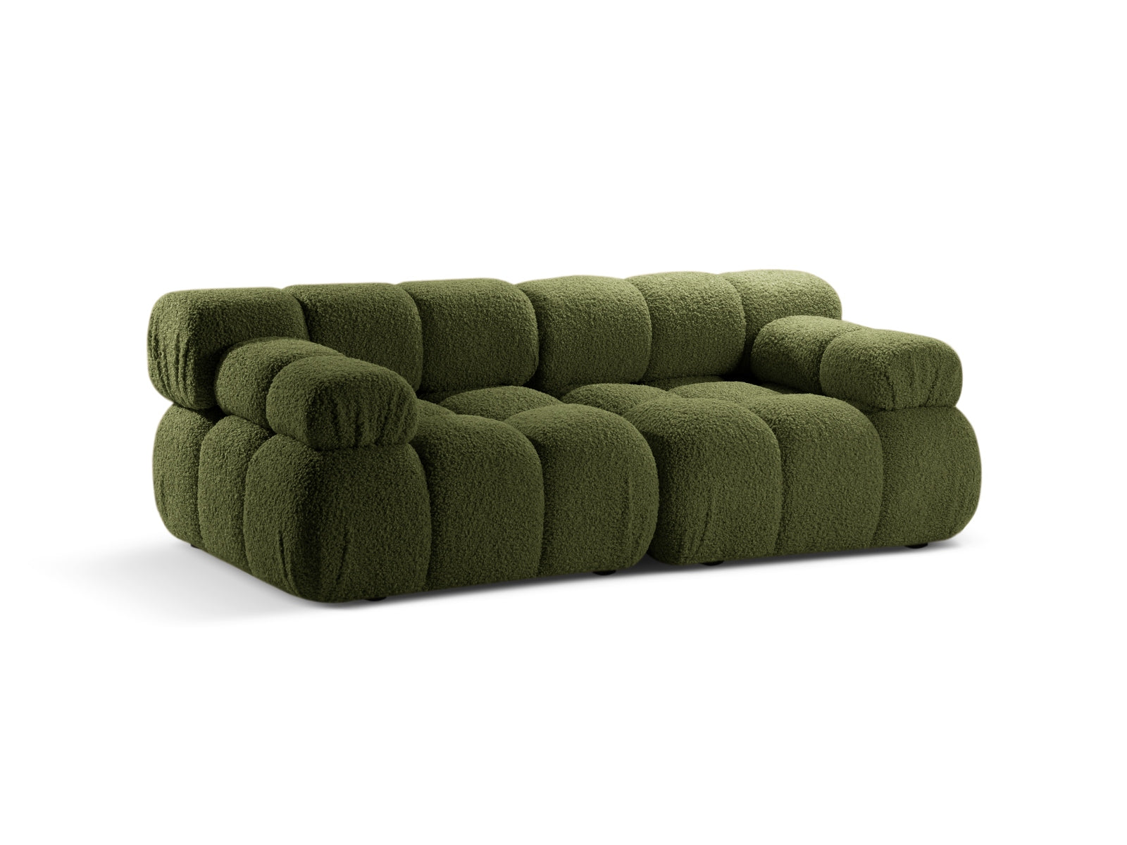 Bellis Boucle modulares Sofa 2 Sitzer 94cm in Green präsentiert im Onlineshop von KAQTU Design AG. 3er Sofa ist von Micadoni