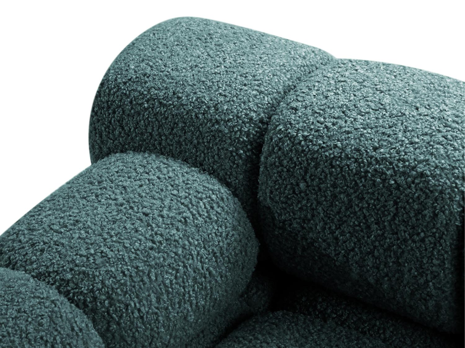 Bellis Boucle modulares Sofa 2 Sitzer 94cm in Petrol präsentiert im Onlineshop von KAQTU Design AG. 3er Sofa ist von Micadoni