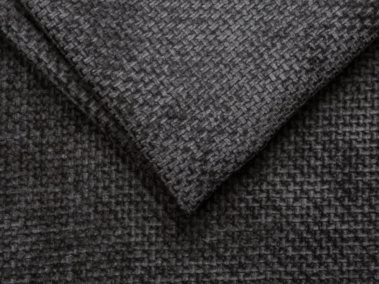 Modernes 2-Sitzer Sofa Molino in edlem Dunkelgrau von Micadoni, perfekt für stilvolle Wohnräume und entspannte Stunden.