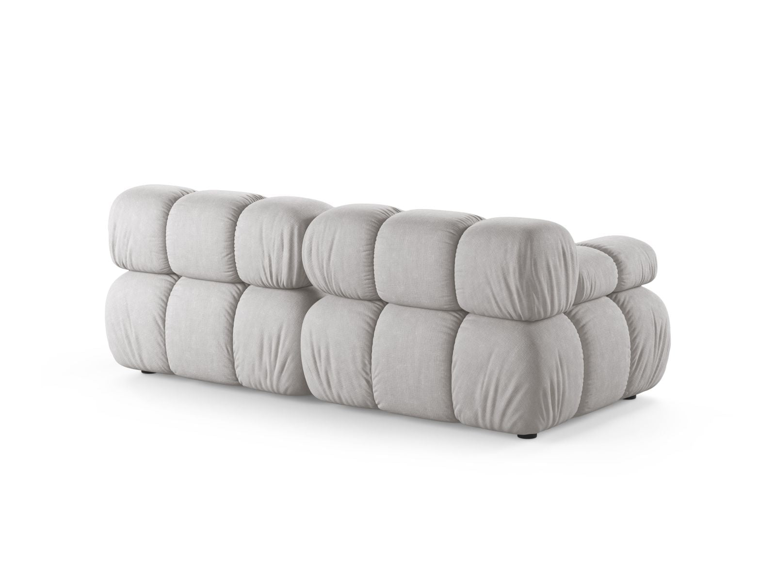 Stylisches 2-Sitzer Sofa Bellis in dezentem Grau, ideal für moderne Wohnräume und entspannte Atmosphäre.