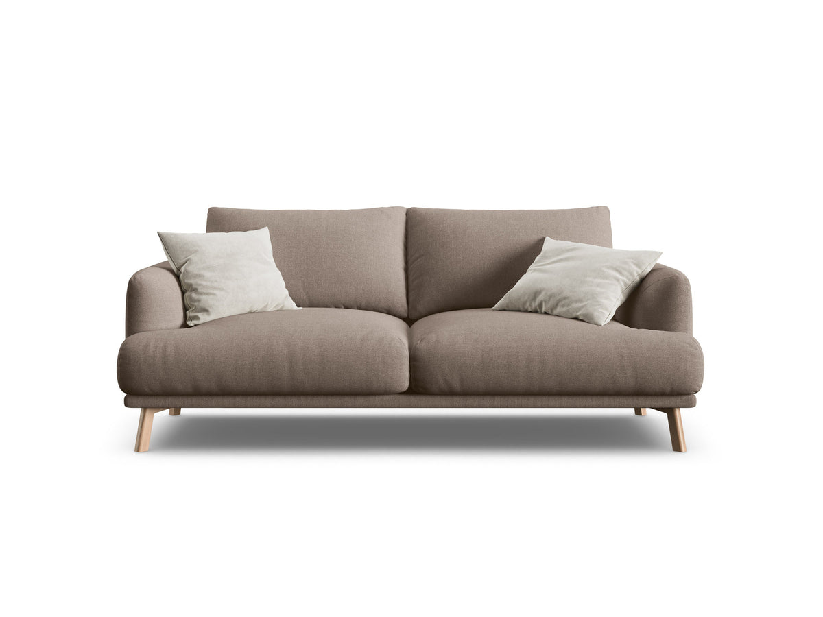 2-Sitzer Sofa Naomi in Cappuccino-Liberty präsentiert im Onlineshop von KAQTU Design AG. 2er Sofa ist von Micadoni