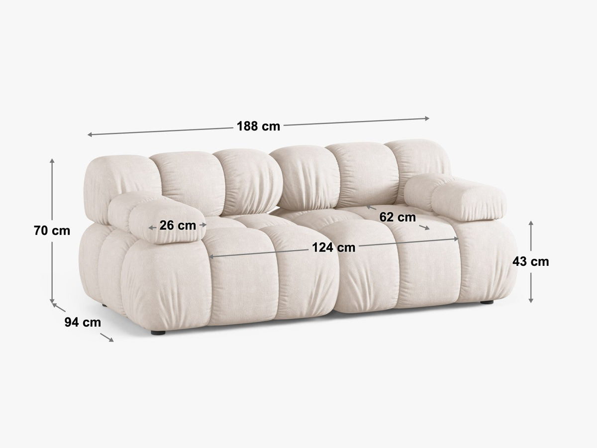 2-Sitzer Modular Sofa Bellis in Beige-Venus präsentiert im Onlineshop von KAQTU Design AG. 2er Sofa ist von Micadoni