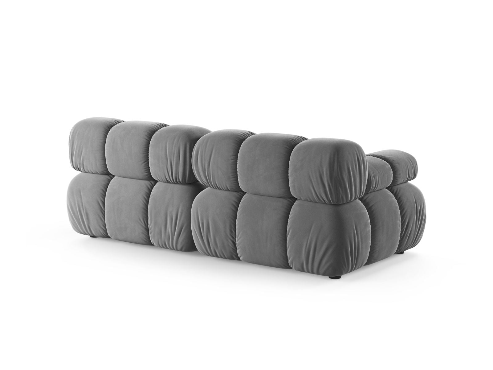 Stylisches 2-Sitzer Sofa Bellis in dezentem Grau, ideal für moderne Wohnräume und entspannte Atmosphäre, erhältlich bei Micadoni.