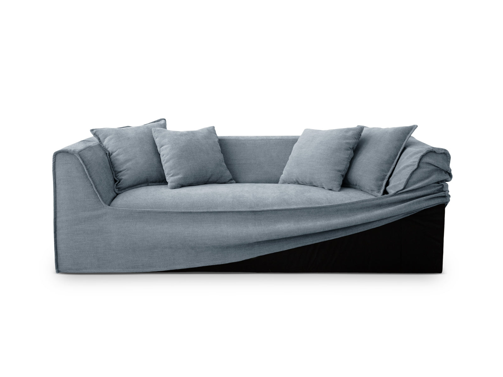 Milton Sofa 2 Sitzer in Muted Blue präsentiert im Onlineshop von KAQTU Design AG. Sofa ist von Micadoni