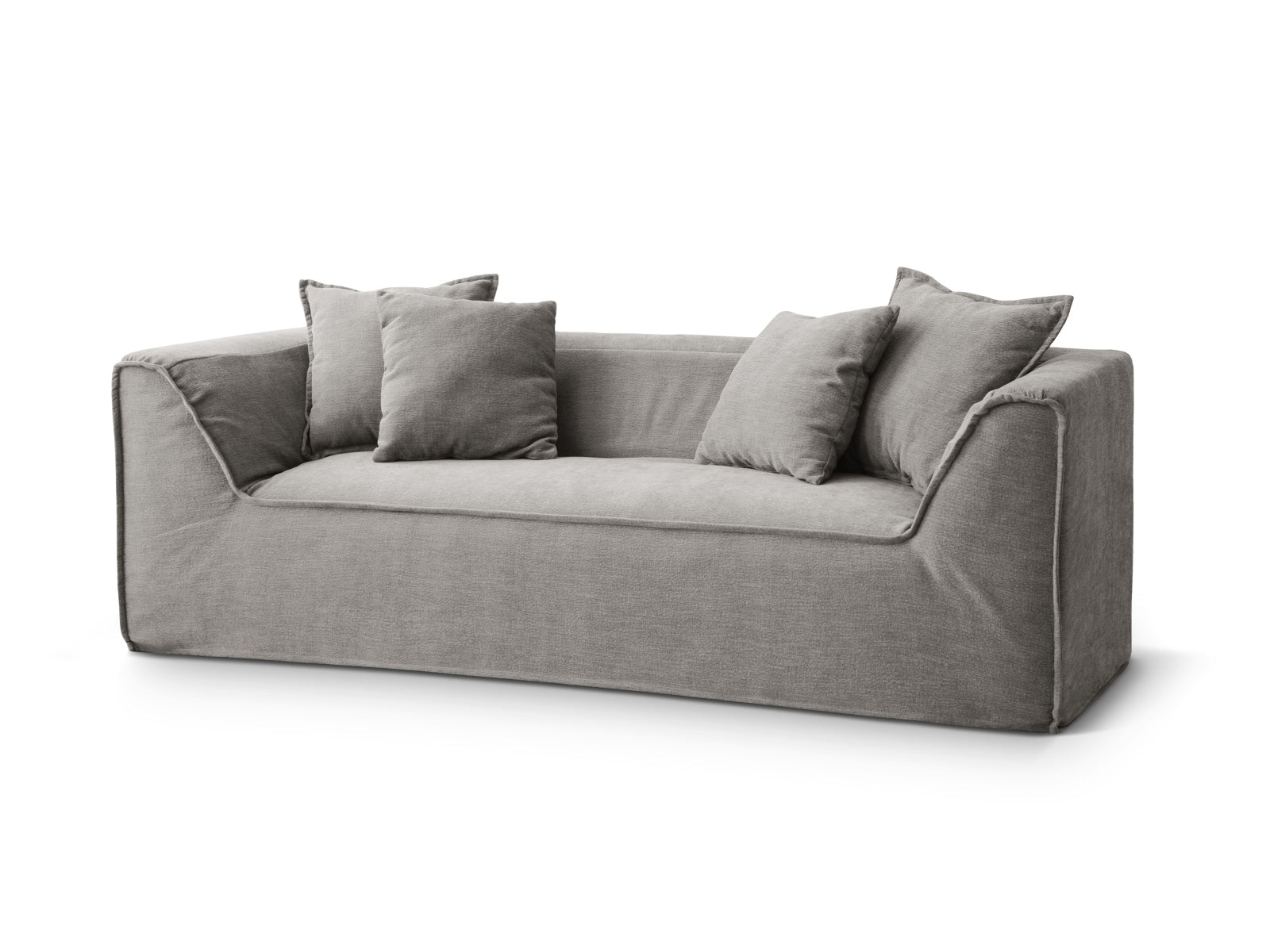 Milton Sofa 2 Sitzer in Warm grey präsentiert im Onlineshop von KAQTU Design AG. Sofa ist von Micadoni