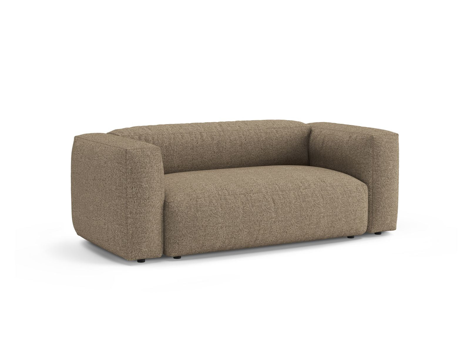 Elegantes 2-Sitzer Sofa Martina in stilvollem Cappuccino, ideal für moderne Wohnräume, erhältlich bei KAQTU Design AG.