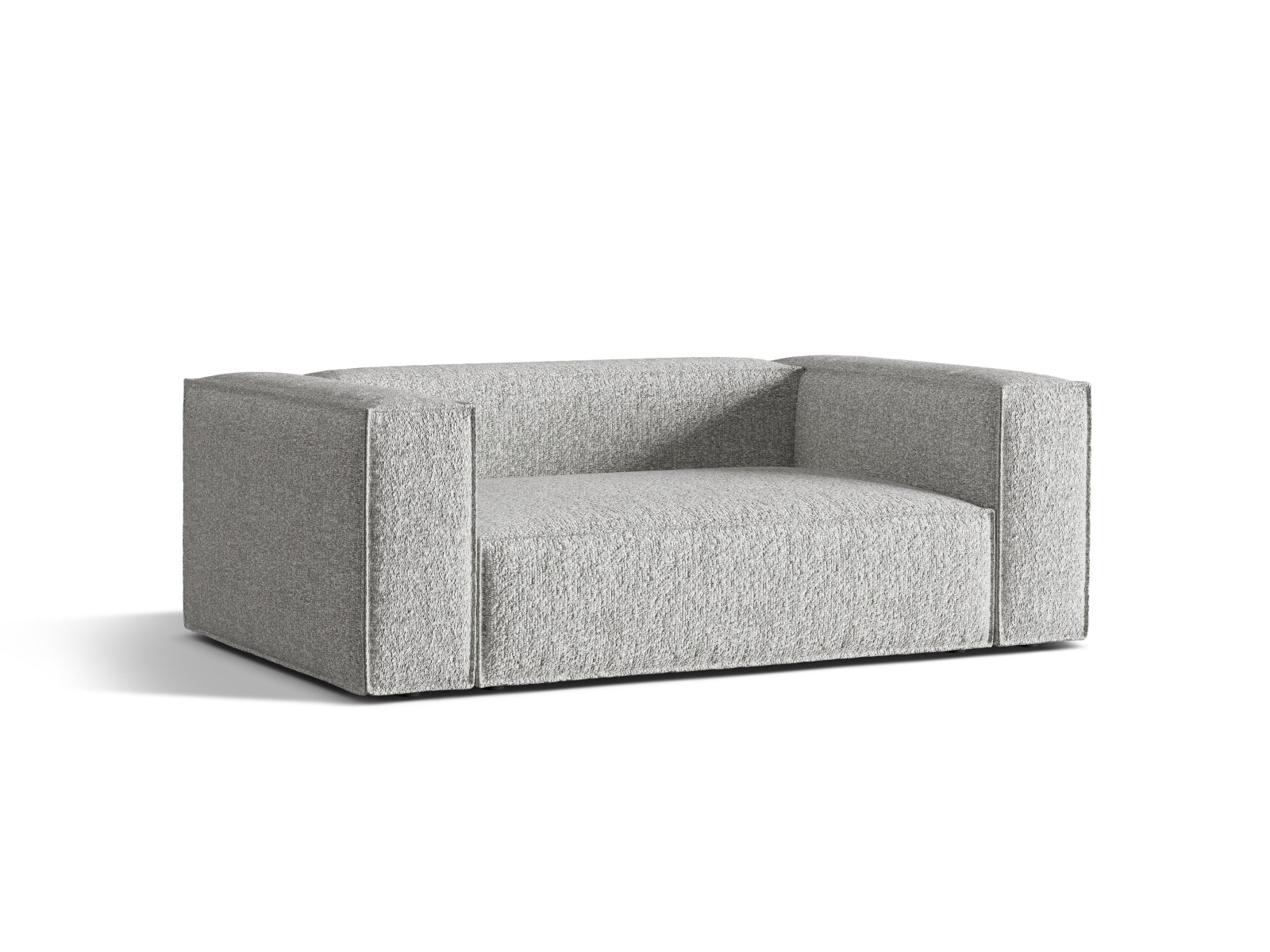 Elegantes Nuria 2-Sitzer Sofa in Silver-Monet, stilvoll und modern, ideal für jedes Wohnzimmer, erhältlich bei KAQTU Design AG.