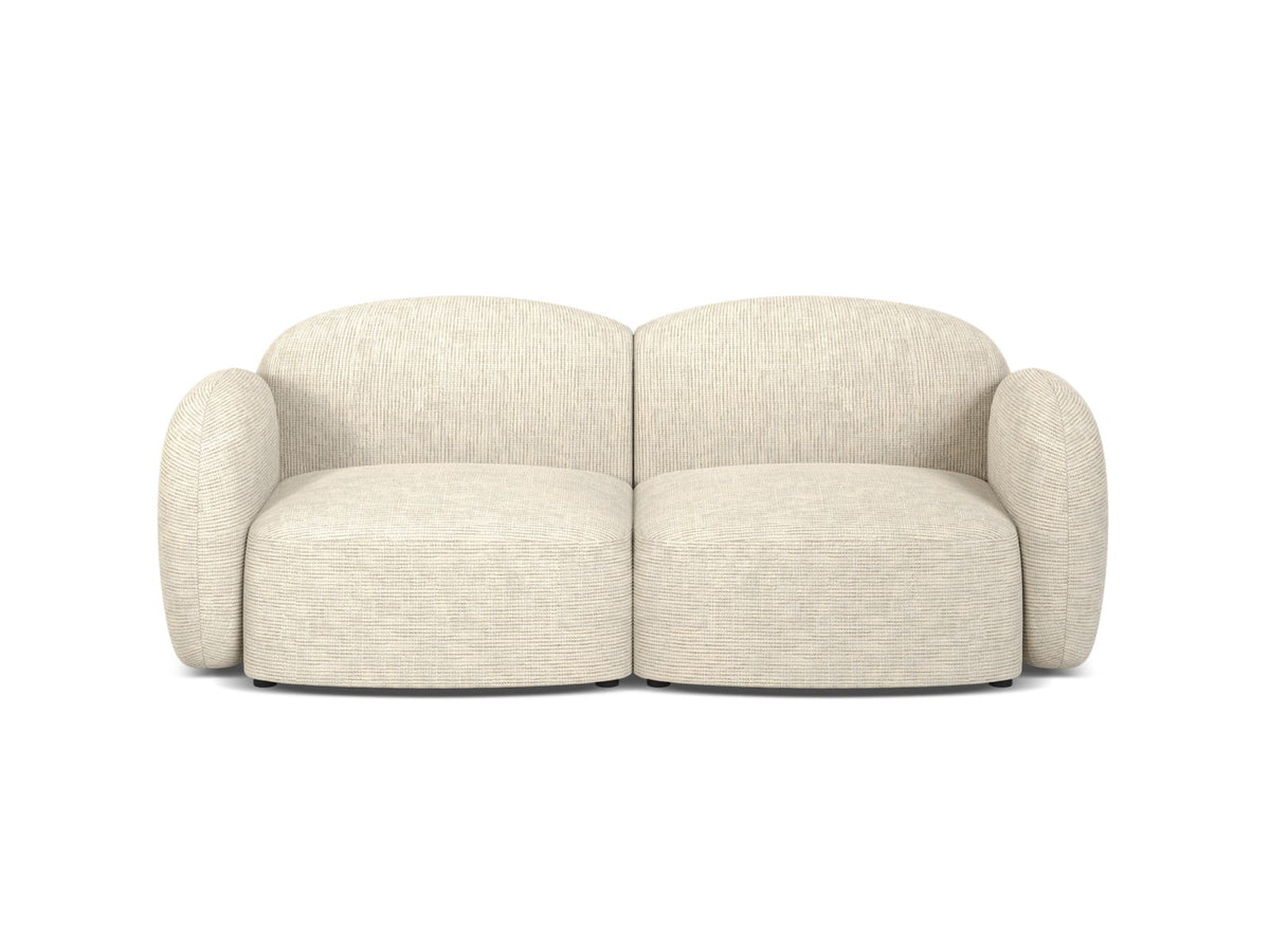 2-Sitzer Sofa Blair in Light Beige-Baltimore präsentiert im Onlineshop von KAQTU Design AG. 2er Sofa ist von Micadoni