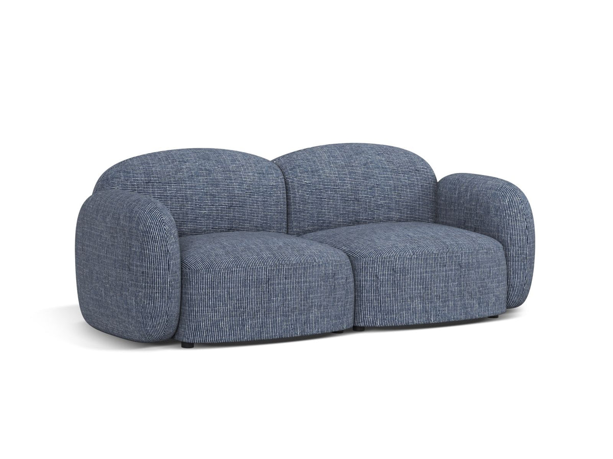 2-Sitzer Sofa Blair in Blue Melange-Baltimore präsentiert im Onlineshop von KAQTU Design AG. 2er Sofa ist von Micadoni