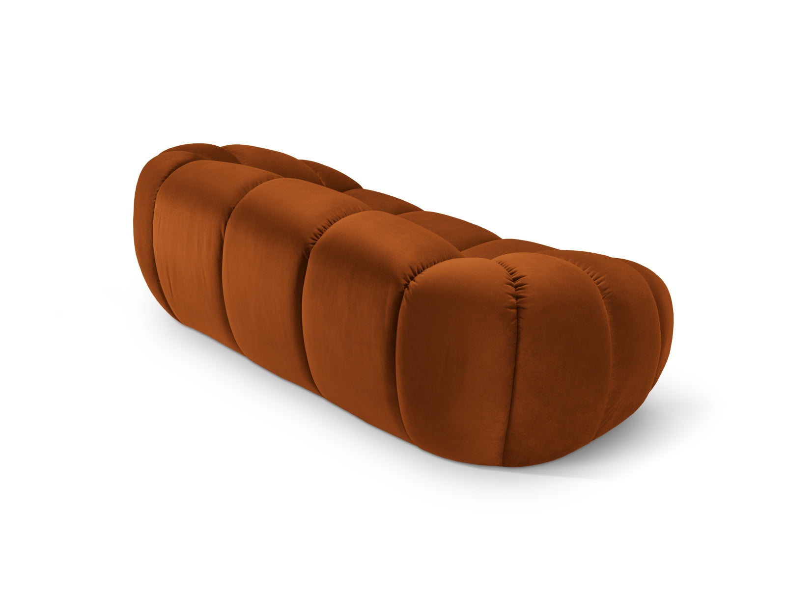 Stilvolles 2-Sitzer Sofa im luxuriösen Veloursstoff in Terracotta, perfekt für moderne Wohnkonzepte. Hochwertige Qualität von Micadoni.