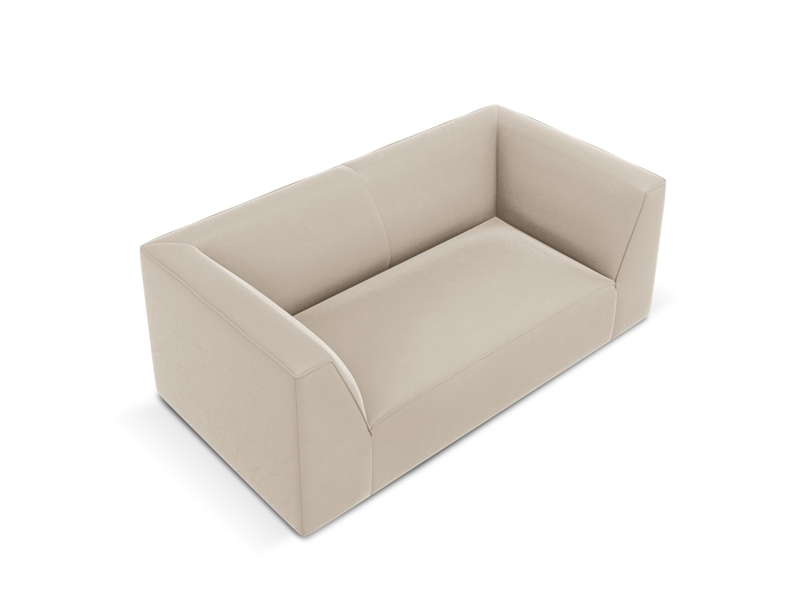 Ruby Velour Sofa 2 Sitzer in Beige präsentiert im Onlineshop von KAQTU Design AG. 2er Sofa ist von Micadoni