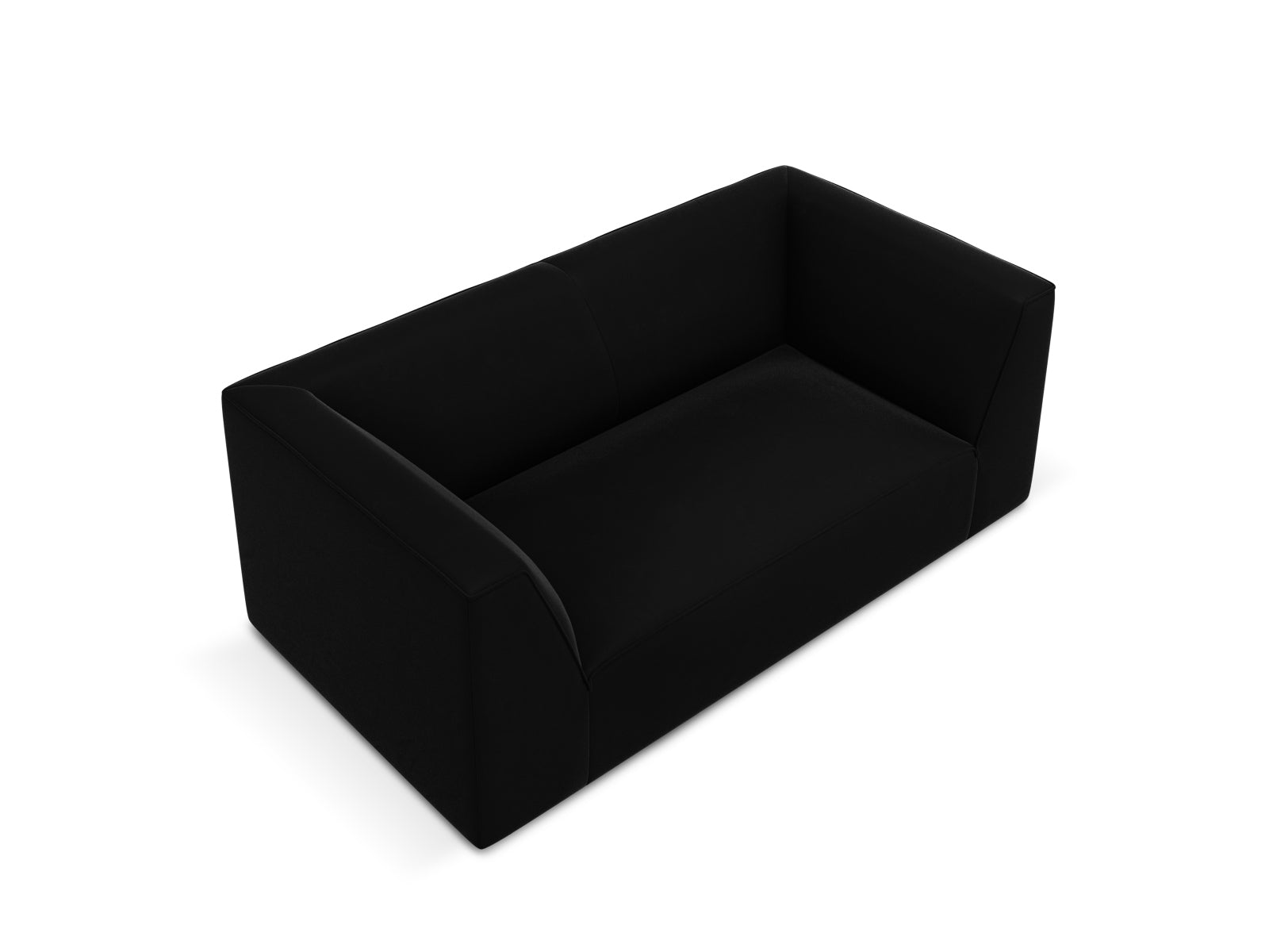Ruby Velour Sofa 2 Sitzer in Black präsentiert im Onlineshop von KAQTU Design AG. 2er Sofa ist von Micadoni
