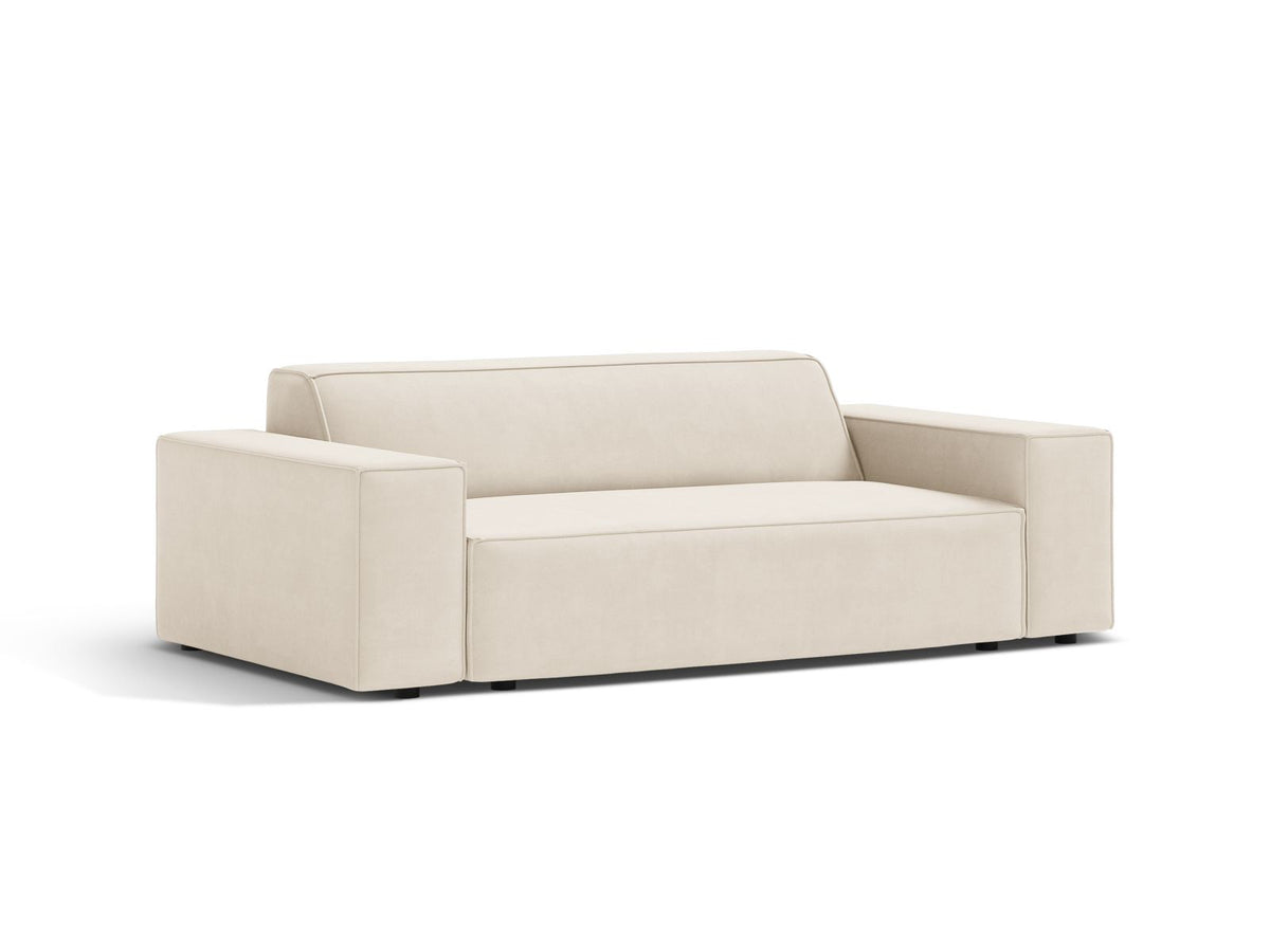 2-Sitzer Sofa Jodie in Light Beige-Bluvel präsentiert im Onlineshop von KAQTU Design AG. 2er Sofa ist von Micadoni